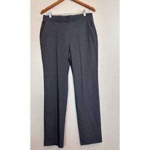 Vera Wang Pulling Slim Straight Gray Pants, Size Medium, Pockets